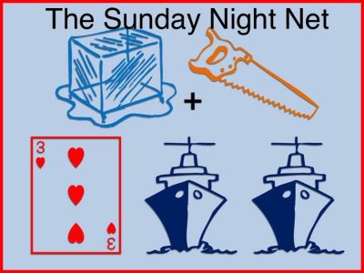 Sunday Night Net - SSTV image from 2025-01-12 - Answer is: I Saw 3 Ships (9 correct, 0 incorrect, 0 No Call Sign included)
